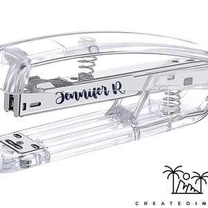 Custom Stapler, Gift for Teacher, Office Gift, Gift for Boss, Engraved Stapler, Silver Stapler