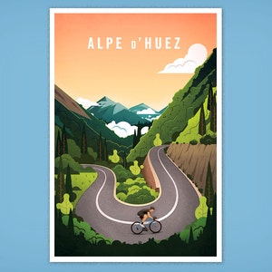 Cycling Print Alpe d'Huez image 2