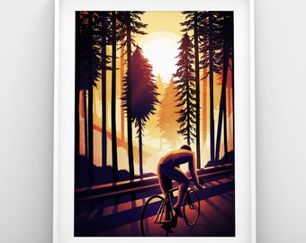 Sunrise Cycling Print