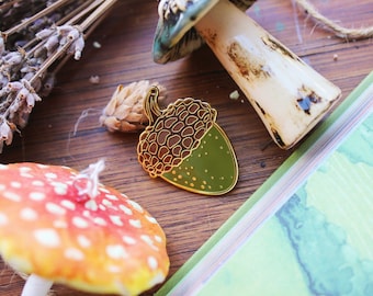 Acorn Enamel Pin | The Hobfolk