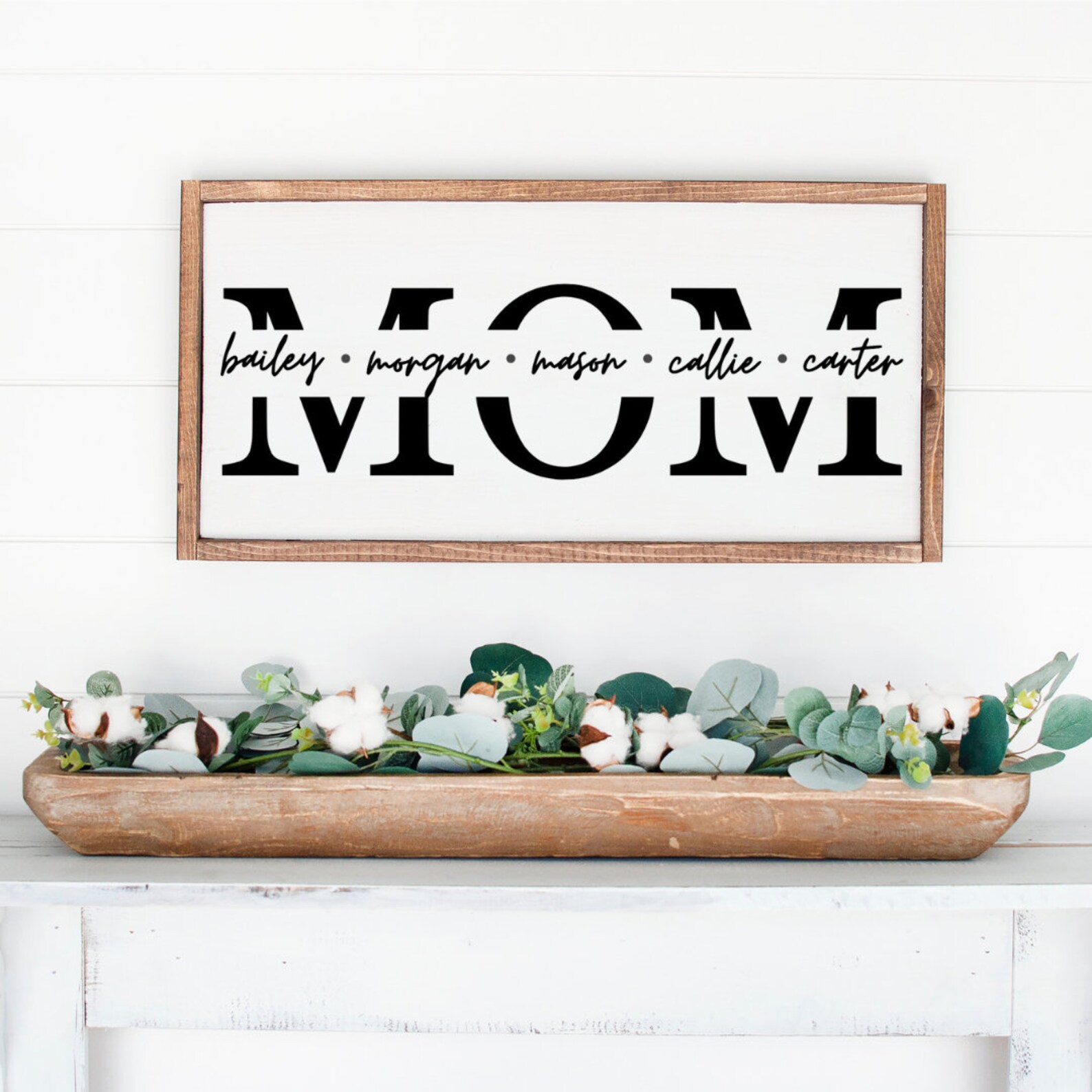 Mom Wood Sign Personalized Mom Sign Mother's Day Gift | Etsy