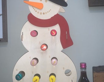 Advent Calendar for adult 12 days wine snowman tipsy adult advent calendar