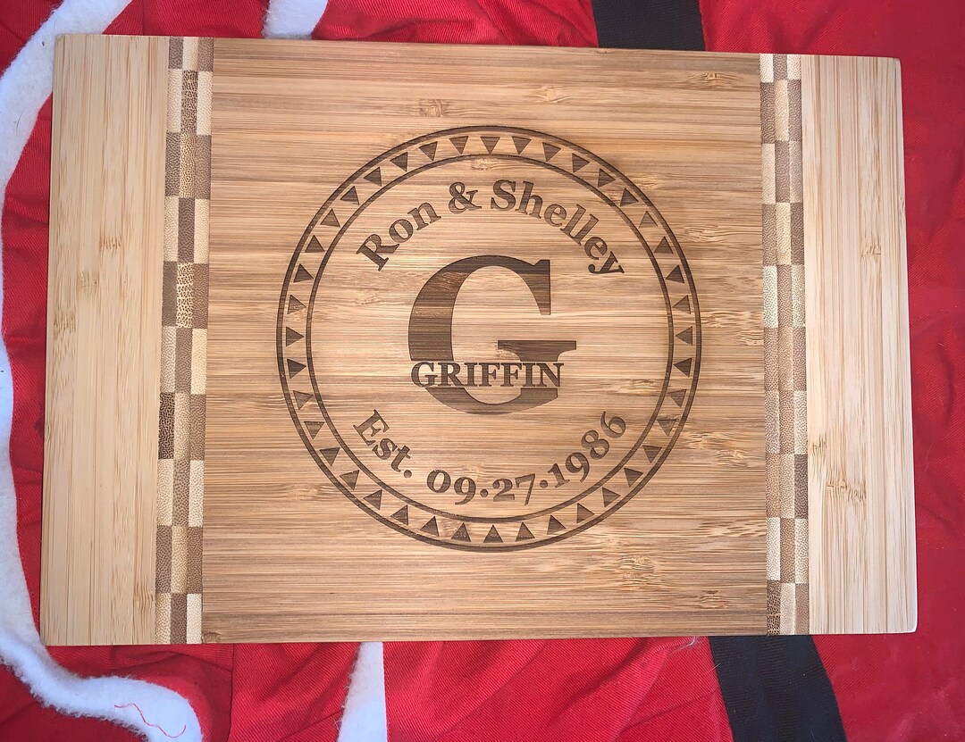 Personalized Cutting Board Laser Engraved Cutting Board Etsy