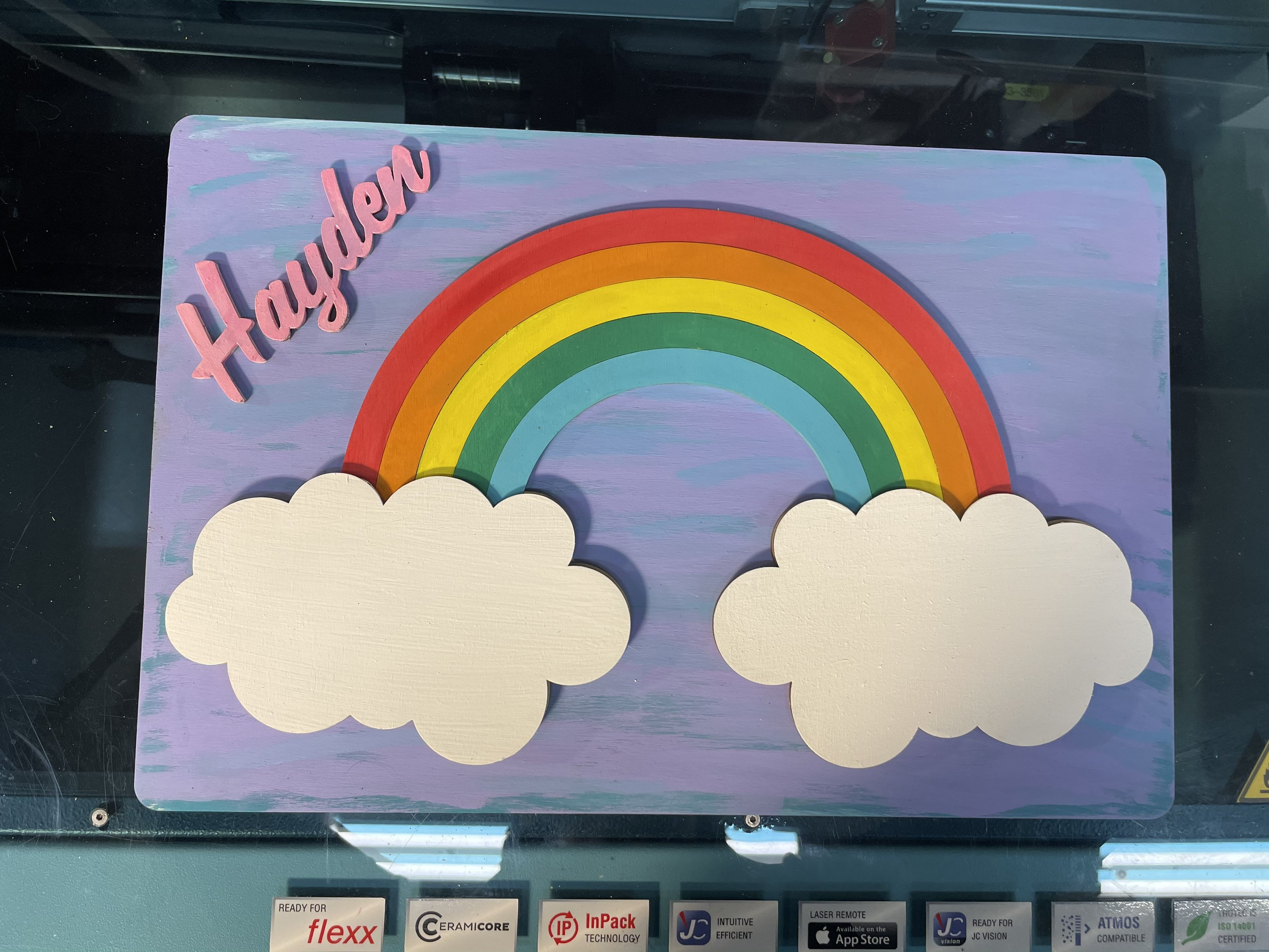 Rainbow Laser Cut Digital Download File Svg Jpeg Dxf Pdf Etsy UK