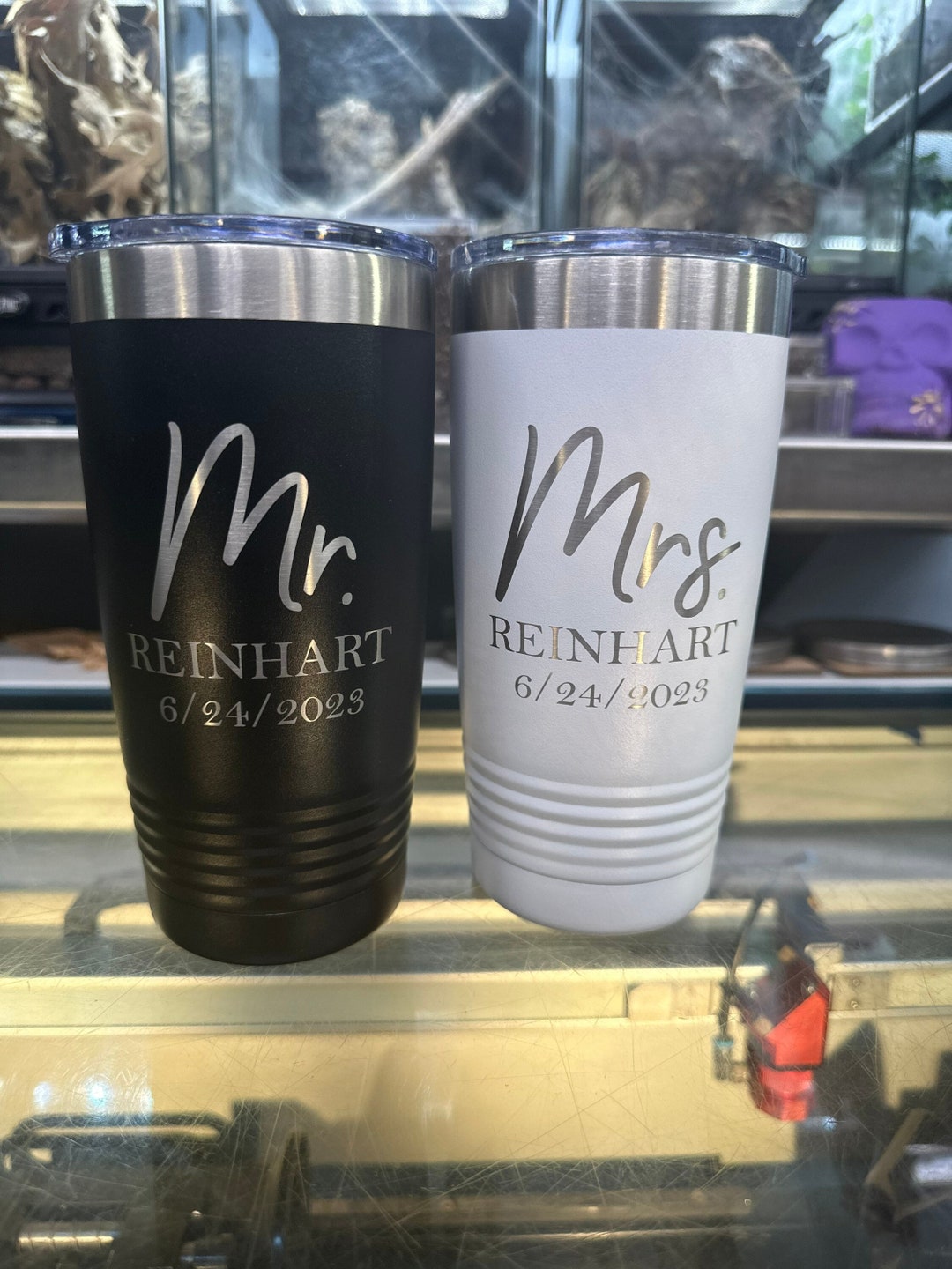 Custom Engraved Tumbler, Personalized Tumbler, Your Logo, 20 Ounce