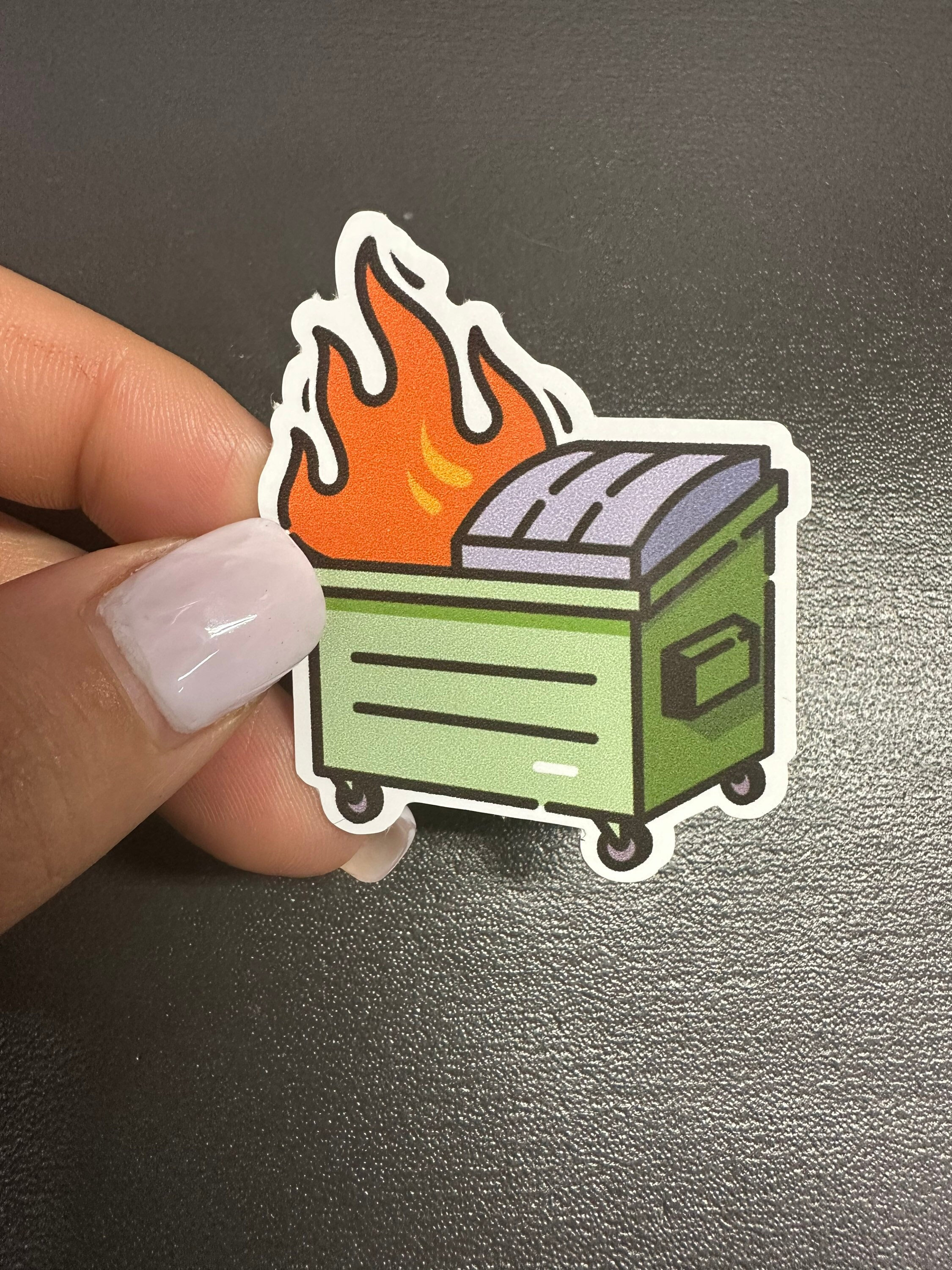 Dumpster Fire Sticker 