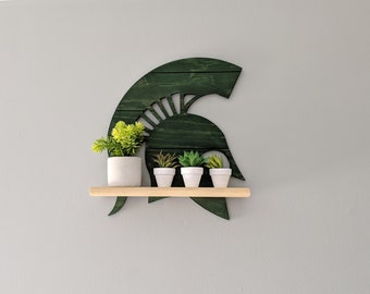 Michigan State University Spartans Succulents Shelf Officially Licensed 8321 (Plants not Included) (115SHELF)