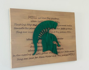 Michigan State University MSU Shadows Wall Hanging Officially Licensed (8321) Gift (1161012SHAD)