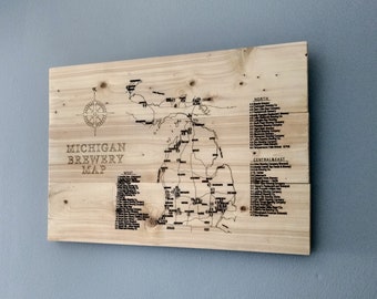 Michigan Brewery Map