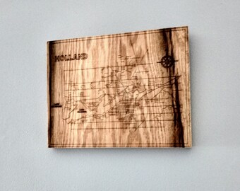 Holland Engraved Map