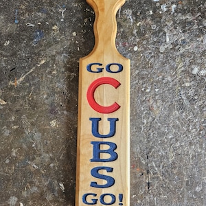 Chicago Cubs Wood Paddle