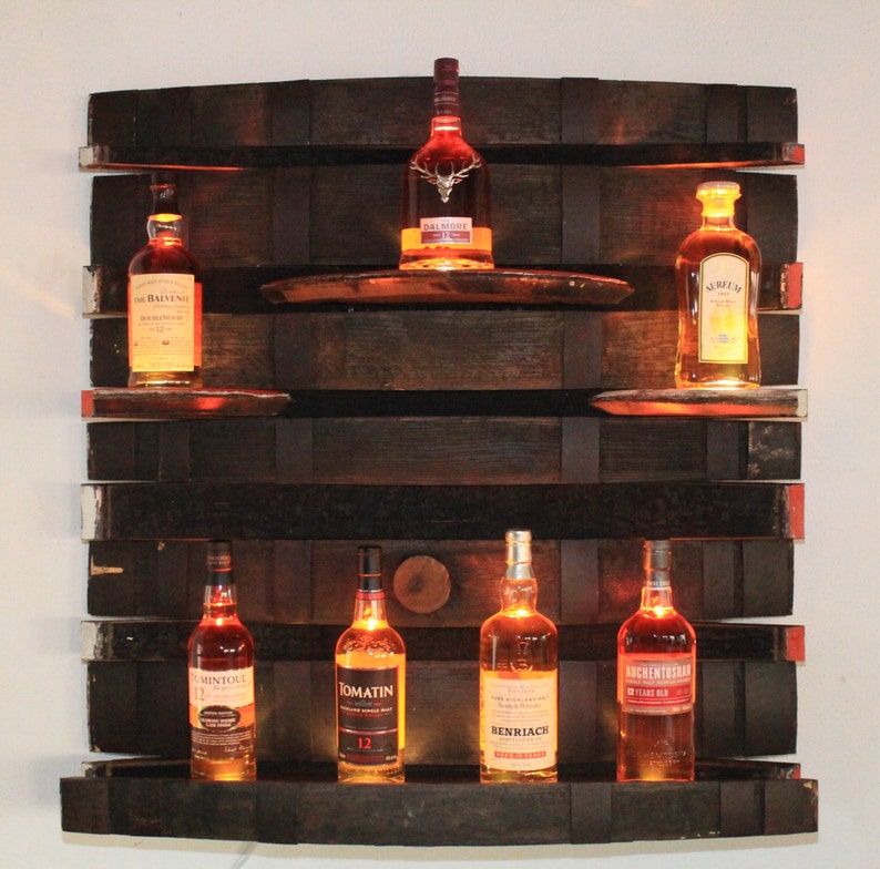 Whisky Shelf, Whisky, Whiskey, Whisky Barrel, Wall Shelf, Bottle Shelf