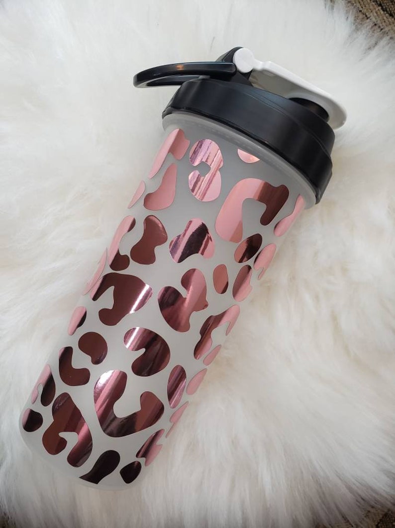 Leopard Print Shaker Cup/ Protein Shake cup/ Pre Workout Etsy