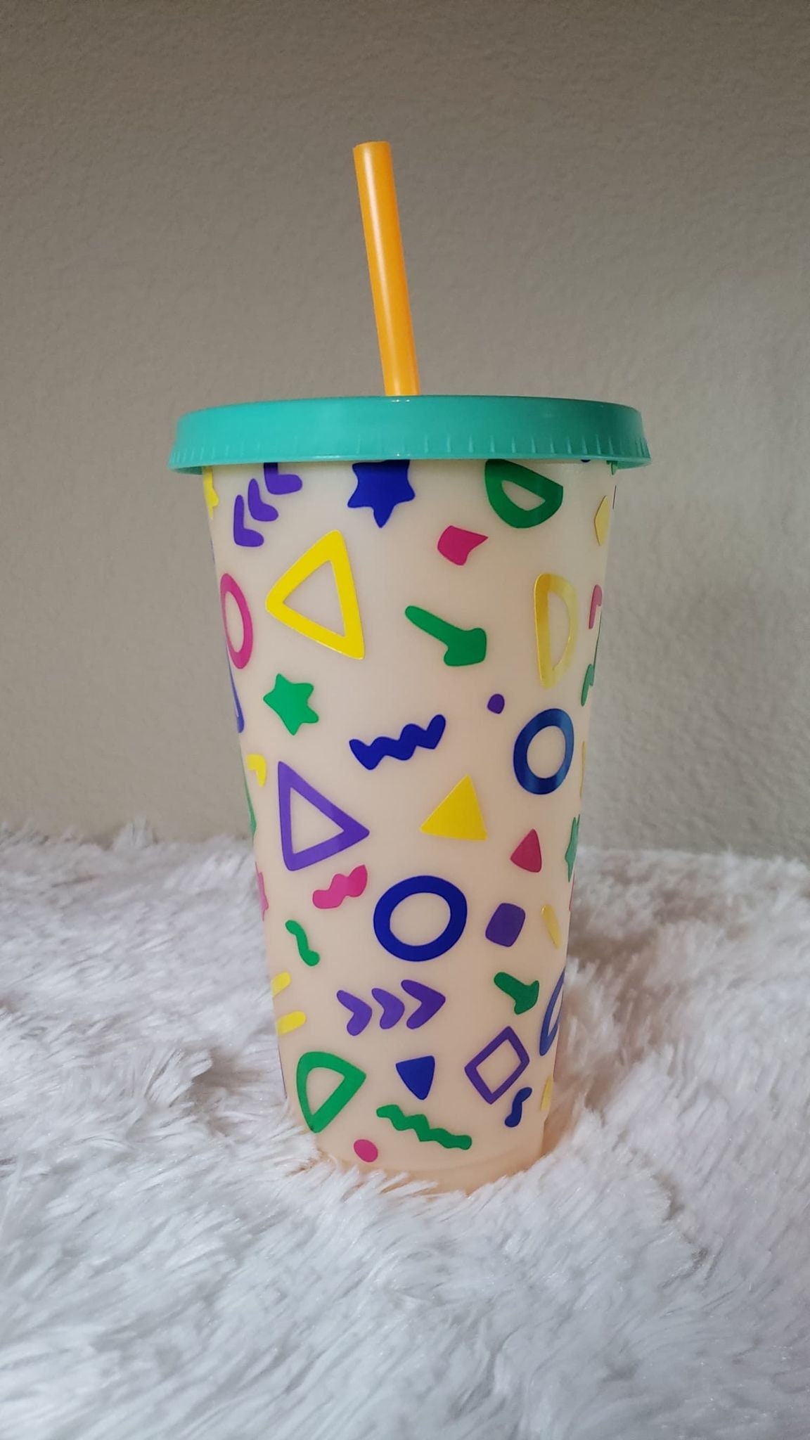 Color changing 90s inspired cups// Cold Cups// Coffee Cups// Etsy