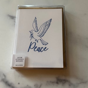 Tarjetas de Paloma de la Paz - Juego de 5