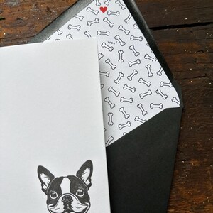 Boston Terrier Grußkarten - Box mit 8 Karten