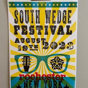 South Wedge Festival Letterpress Poster