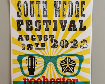 South Wedge Festival Letterpress Poster