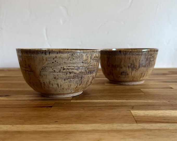 Hand Thrown Ceramic Stacking Bowl Set