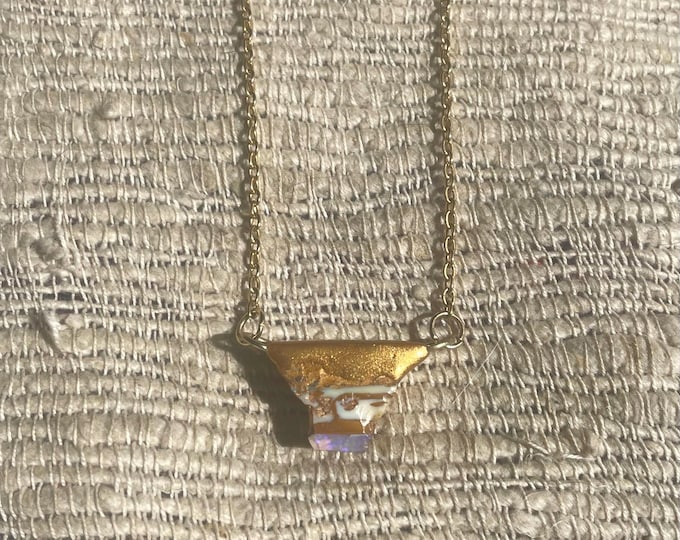 Opal in the Rough Necklace - Mindfulness / Matter