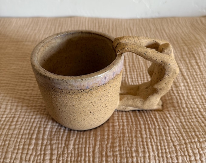 Hand Sculpted Femme Form~ Drinking Vessel “Back Bend Bloom”