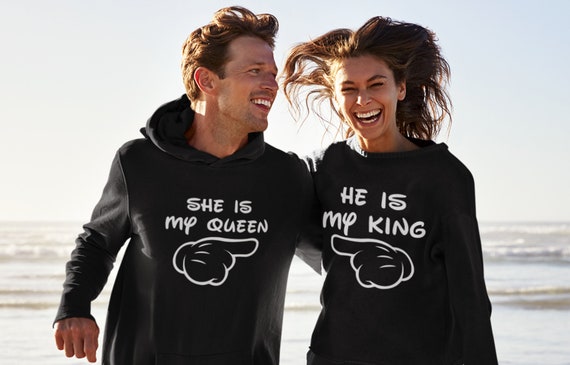Hoodies She is my queen He is my king