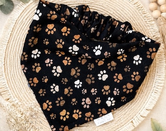 Cocoa Paws Scrunchie Dog Bandana | Handmade Autumn Pet Accessory