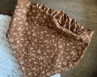 Bark and Branch Scrunchie Dog Bandana | Handmade Autumn Pet Accessory