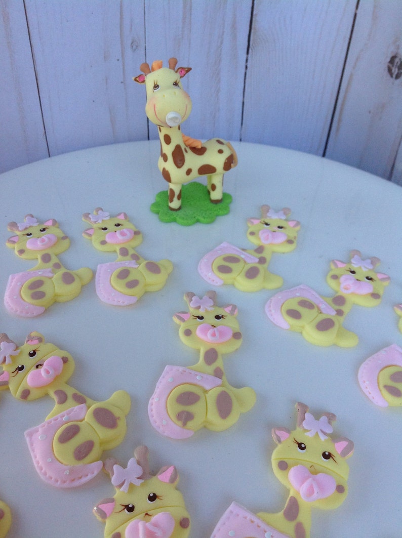 Safari Baby Shower Giraffe Cake Topper