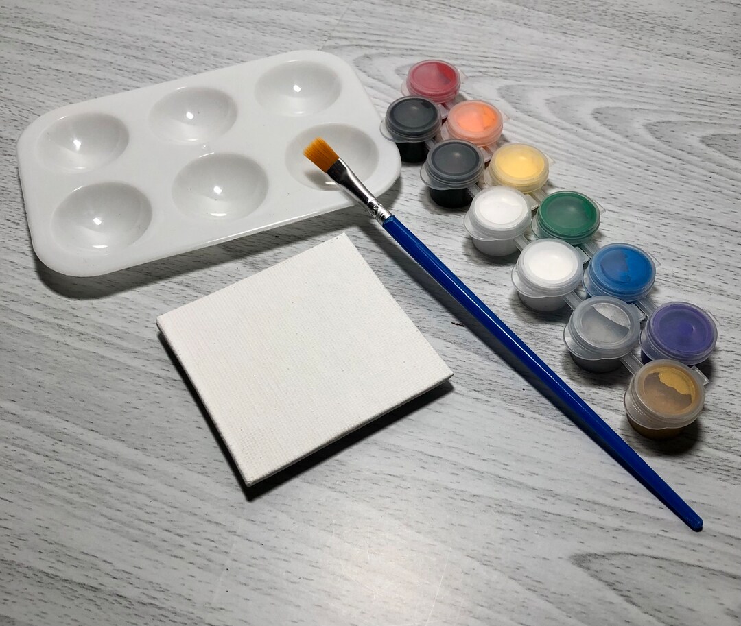DIY Paint Your Own Mini Canvas Kit DIY Craft Kit Etsy