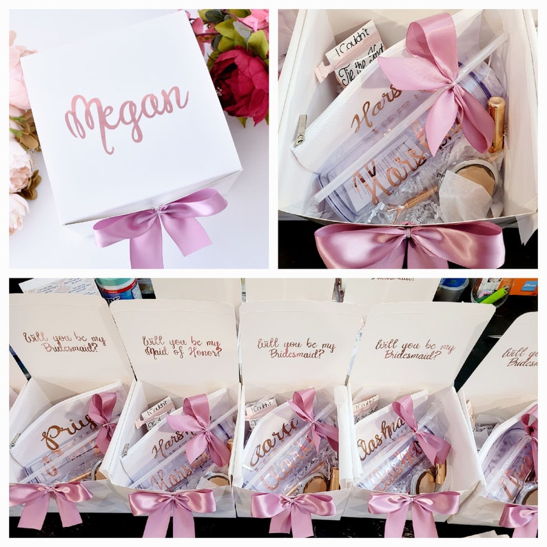 Personalized Bridesmaid Proposal Box Set Bridesmaid Gift Etsy