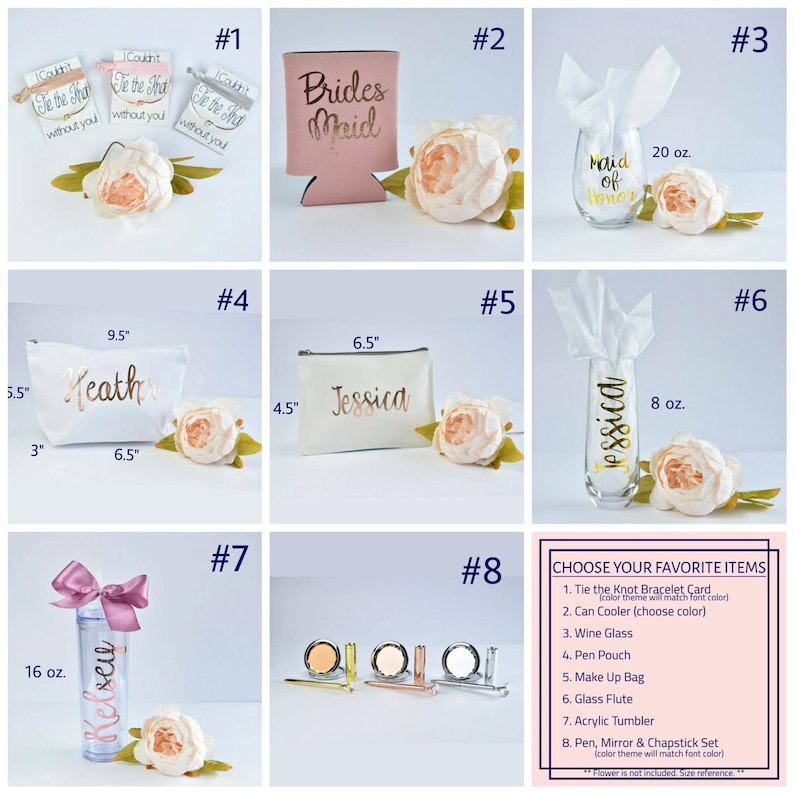 Personalized Bridesmaid Proposal Box Set Bridesmaid Gift Etsy