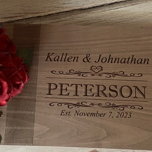 Wedding Guest Book, Keepsake Guest Book, Wedding Album, Personalized Wedding Guest Book, Living Hinge Book, Rustic Wedding Guest Book, Gift