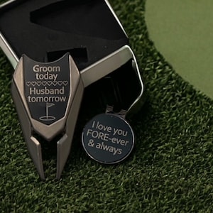 Golf Divot and Marker, Personalized Golf Gift, Laser Engraved Golf, Corporate Gifts, Groomsmen Gifts, Stocking Stuffers, Christmas Gift, Him