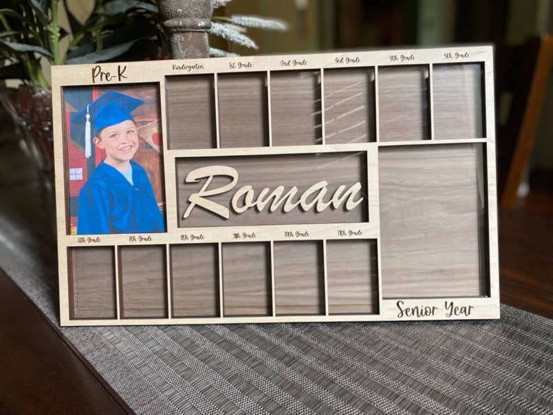 Personalized School Years Photo Frame, Personalized School Collage ...