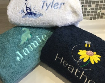 Personalized Embroidered Towels, Custom Design, 500 GSM Cotton