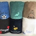 Embroidered Bath Towels, Design Your Own Towels, Personalised Towels for Swimming, Sports, Hobbies and much much more 
