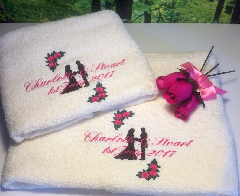 Personalised Luxury Towels Embroidered Hand and Bath Towels Etsy Ireland