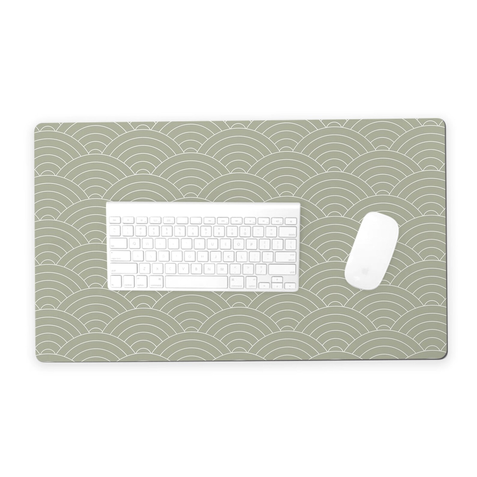 Fresh Sage Waves Desk Mat Boho Desk Mat Mint Green Desk Mat Etsy