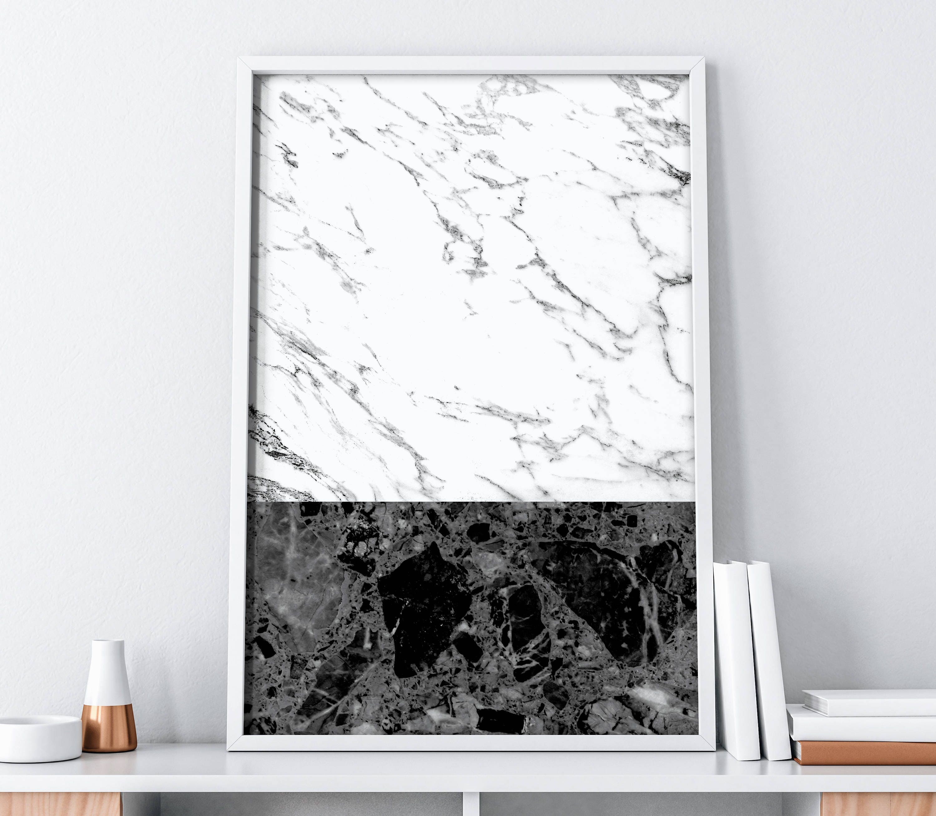 Marble Geometric Wall Art Digital Print Tumblr Modern Art Etsy