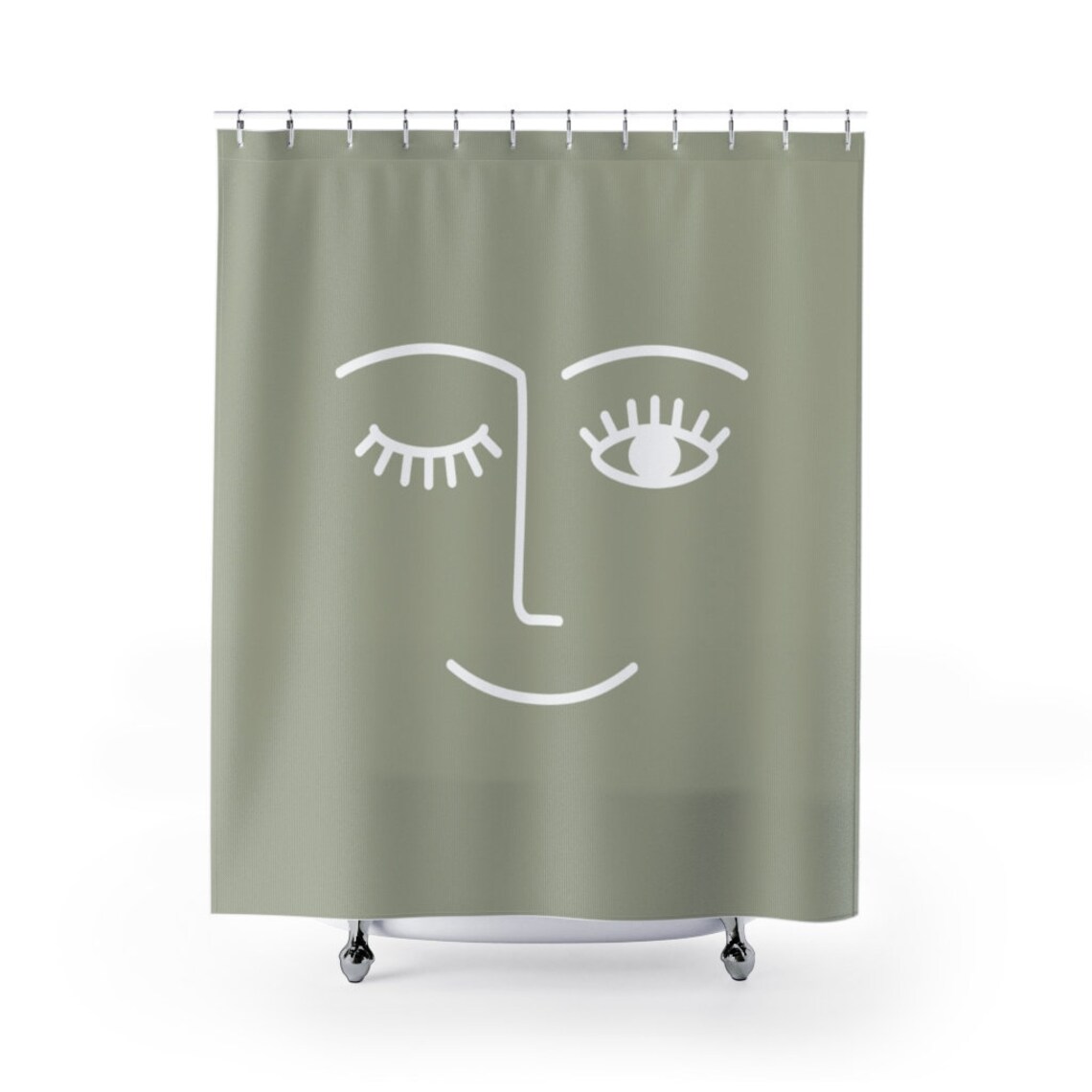 Pastel salie knipoog douche gordijn boho douche gordijn mint Etsy