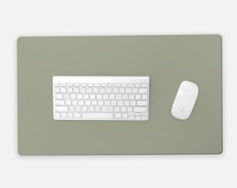 Gray Sage Desk Mat, Solid Green Desk Mat, Boho Desk Mat, Modern Home Office Desk Mat, Game Pad, Counter Surface Pad, Christmas Decor