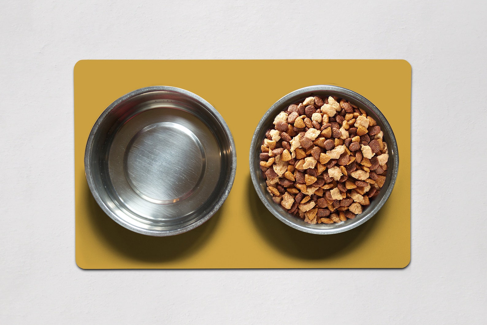 Solide gelbe Hund Essen Matte solide gelbe Katze Essen Matte Etsy