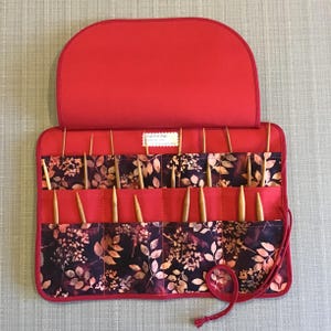 Circular Needle Case Organizer, Knitting Needle Storage, Knitting Gift, Knitting Accessories, Knitting Case Holder, Gift for Her