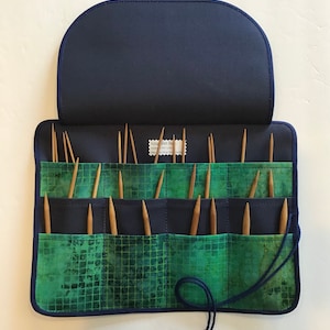 Circular Needle Case Organizer, Knitting Needle Storage, Knitting Gift, Knitting Accessories, Knitting Case Holder, Gift for Her