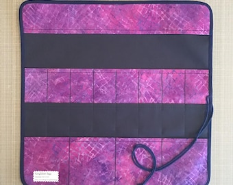 Estojo/Organizador/Porta-Agulhas de Tricô Grande; Porta-Agulhas de Tricô, Organizador; Estojo de Viagem para Agulhas de Tricô, Artes Têxteis, Presente para Ela