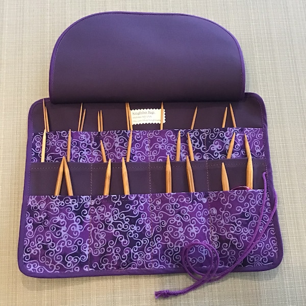Circular Knitting Needle Case Etsy