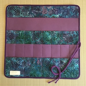 Large Knitting Needle Case/Roll/Organizer; Knitting Needle holder, storage; Knitting Needle Travel Case,