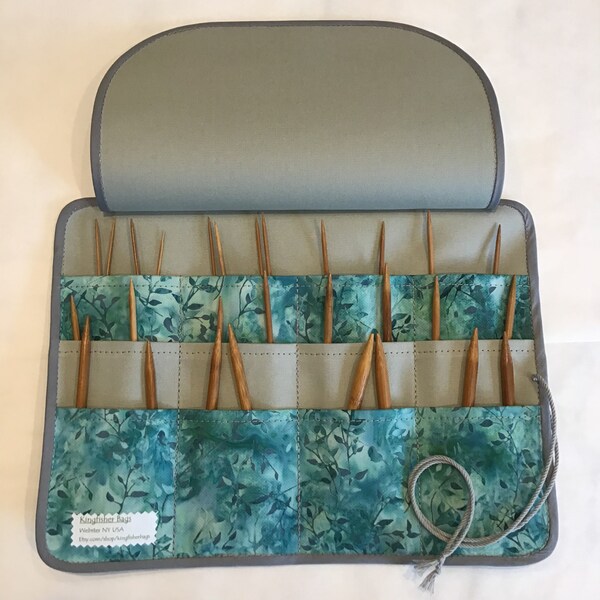 Circular Needle Case Organizer Storage, Knitting, Circular Needles, Gift for Her