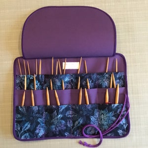 Circular Needle Case Organizer, Knitting Needle Storage, Knitting Gift, Knitting Accessories, Knitting Case Holder, Gift for Her